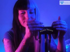SFW ASMR - Pastel Rosie Edging Your Tingles with Ear Massage - Egirl 3dio Rubbing Teasing Whispering