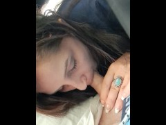 real nurse milf sucks dick before work 3/16