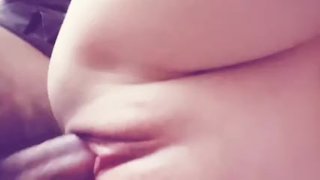 Real amateur couple homevideo, tight pink pussy closeup