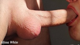 Супер крупный план, утренний минет