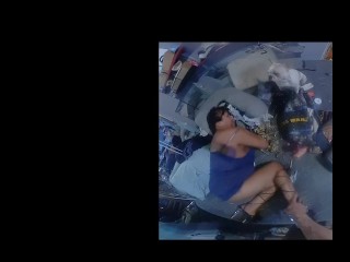 Latino MILF WITH BIG ASS, BIG TITS, HIGH HEELS, BLUE LINGERIE, Fucked Hard, WHILE CUMMING!!