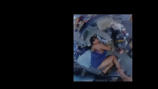 Latino milf WITH BIG ASS, BIG TITS, HIGH HEELS, BLUE LINGERIE, fucked hard, WHILE CUMMING!!
