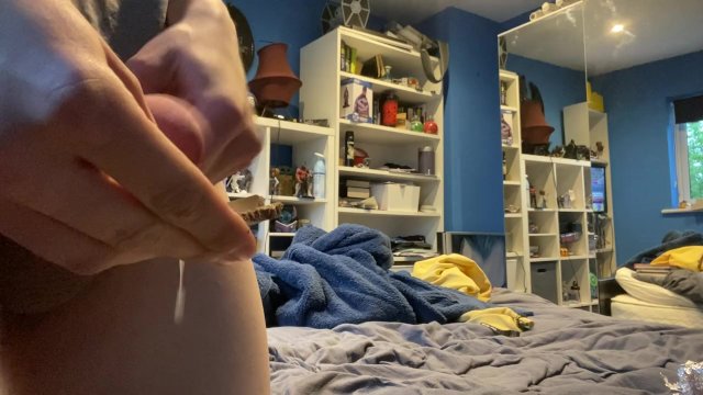 genderqueer trans cums on chocolate easter egg and eats it