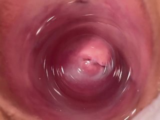 Screen Capture of Video Titled: Camera deep inside Mia's tight creamy pussy