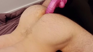 Fit ass dildo ride - anal pleasure