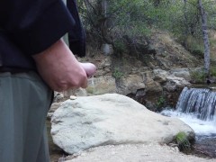 Wilderness Wank: Shooting My Load Over the Creek
