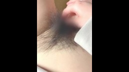 Eu venho com meus dedos♡Masturbação realista de amadores japoneses peludos♡Vídeo subjetivo [Selfy].