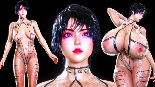 [3D]MAGIC PLASTIC SUIT TRANSFORMS GIRL INTO PERFECT BREEDING SLAVE [MASSIVE TITS]