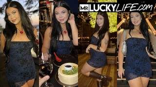 Geweldige seks na het diner date met Australisch schatje Holly Day