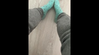 Showing Feet and Socks