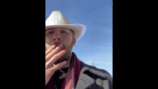 Sage smoking weed in Denver