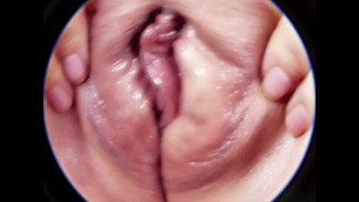 Peeling back my big meaty pussy