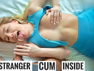 Screen Capture of Video Titled: SEX with a STRANGER from the gym / unprotected CREAMPIE