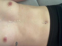 cumpilation cum on small tits - Screenshot 9 of 16 - Flat Chest Cumshot