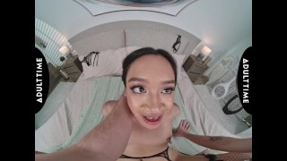 UP CLOSE VR - POV Hot Babe Jade Kimiko Struggles Taking Your MASSIVE Cock! SHAKING ORGASM  CUMSHOT