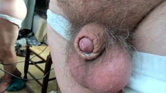 микропенис с прекам и задницей в зеркале