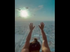 Window fuck in the hotel room