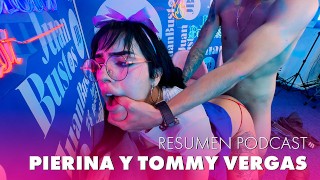 Pierina latina lesbian loses virginity to a big cock on Juan Bustos Podcast