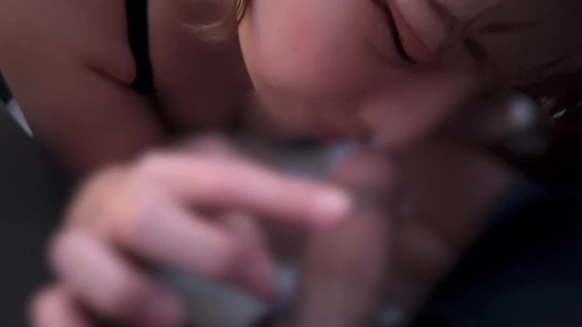 Girl in underwear after a “Delicious sperm” after a gokkun.