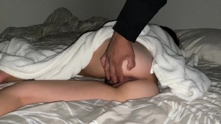 Sneaked Into My Step-Sister's Room Fucked Her And She Squirted Milk All Over Me While Pleading For More