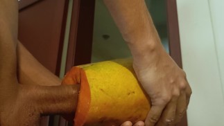 Papaya-Liebhaber FKK-Frucht pur