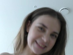 Wet dripping pussy of a teenage neighbor asked for my cock ! 18 yo