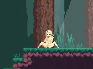 Затерянные в лесу пиксельные геймплеи игры Xhatihentai Dick