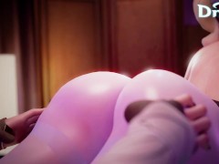 Lumine Fondling Barbara's ass! inversed facesitting Genshin Impact Ass kissing spreading cheeks 120