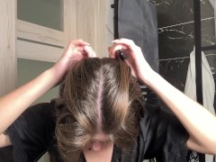 I dry my long HAIR! Diana Whales - part 1