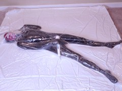 Dollified #1 - A Tiny Vacuum-Sealed Rubber Toy Getting Herself Off With A Magic Wand - Screenshot 14 of 16 - Catsuit