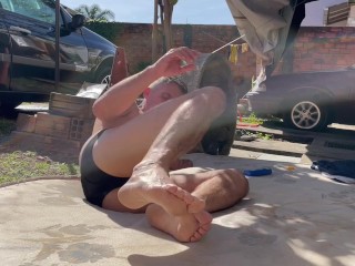 Sunbathing with Fire in the Ass