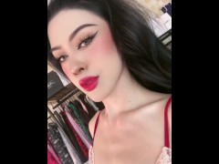 Thai Trans Strips to Show Her Big Cock