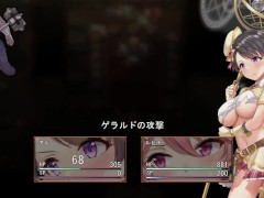 【#04 アルテミスパール～錬金術師アルと黄金の亡都～実況(体験版)】大男に種付けプレス中出しされる爆乳錬金術師(2DアニメーションRPGエロゲー。) 15/16