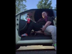 Milf pees in public almost gets caught several times