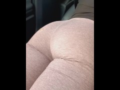 Parked in Kentucky parking lot just to film my ass before he fucks me silly 😜😱