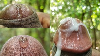 Moaning Precum Play leads to Huge Dripping Cumshot from a Hard Cock