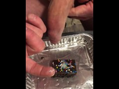 Eating A Cum Drizzled Brownie For Dessert - Food Porn