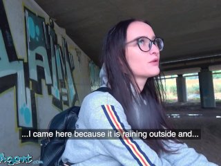 Public Agent - heartbroken young woman with amazing tight body fucked under a public bridge! screenshot number 0