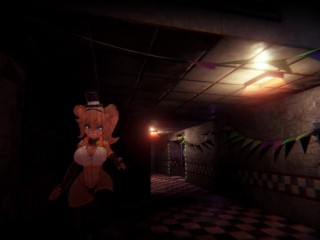 为 FNAF 自慰 - 弗雷迪大胸部