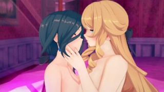 Genshin Impact : NAVIA X CLORINDE [ LESBIAN YURI SEX HENTAI R34 ...