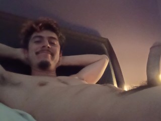 Handsome Man Big Throbbing Cock no Hands