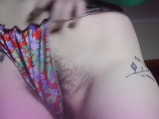 Hairy Pussy behind my Panties
