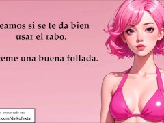 Masturbate siguiendo las ordenes de esta DIVA loca. OBEDECE. Voz española.