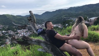 A Mature Colombian Shows Up On The Hill So My Friend Can Give Her Some Milk