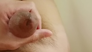 两周后滴水不漏的勃起几秒钟，没有螺母，没有接触