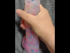 Sensual Handjob POV stroking and edging my dildo