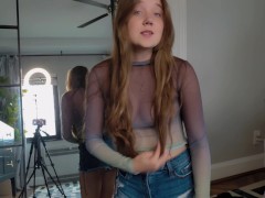 Petite Teens Pink Nipples Need to be Pinched - Naked Try On Haul - Sableheart