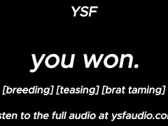 You Won | Male Dom Audio Roleplay For Women [Male Moaning] YSF