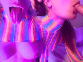 He Fucks my Slutty Mouth with my Fluorescent Outfit - BabyBeer