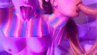 He fucks my slutty mouth with my fluorescent outfit - BabyBeer
